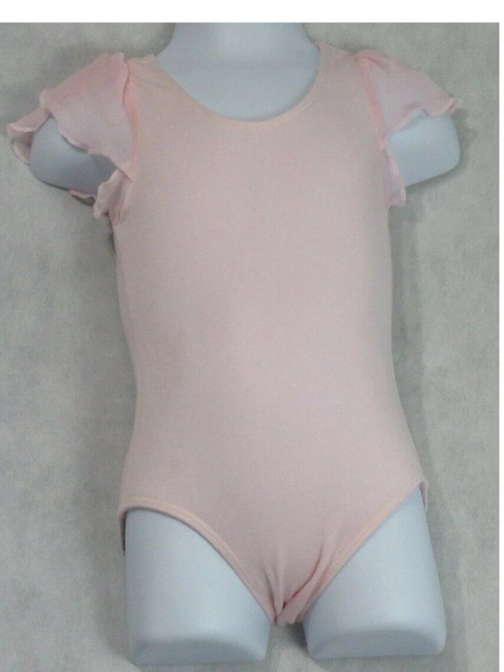 Flo Dancewear Little Girls Georgette-Back Leotard, Pink, 2XS